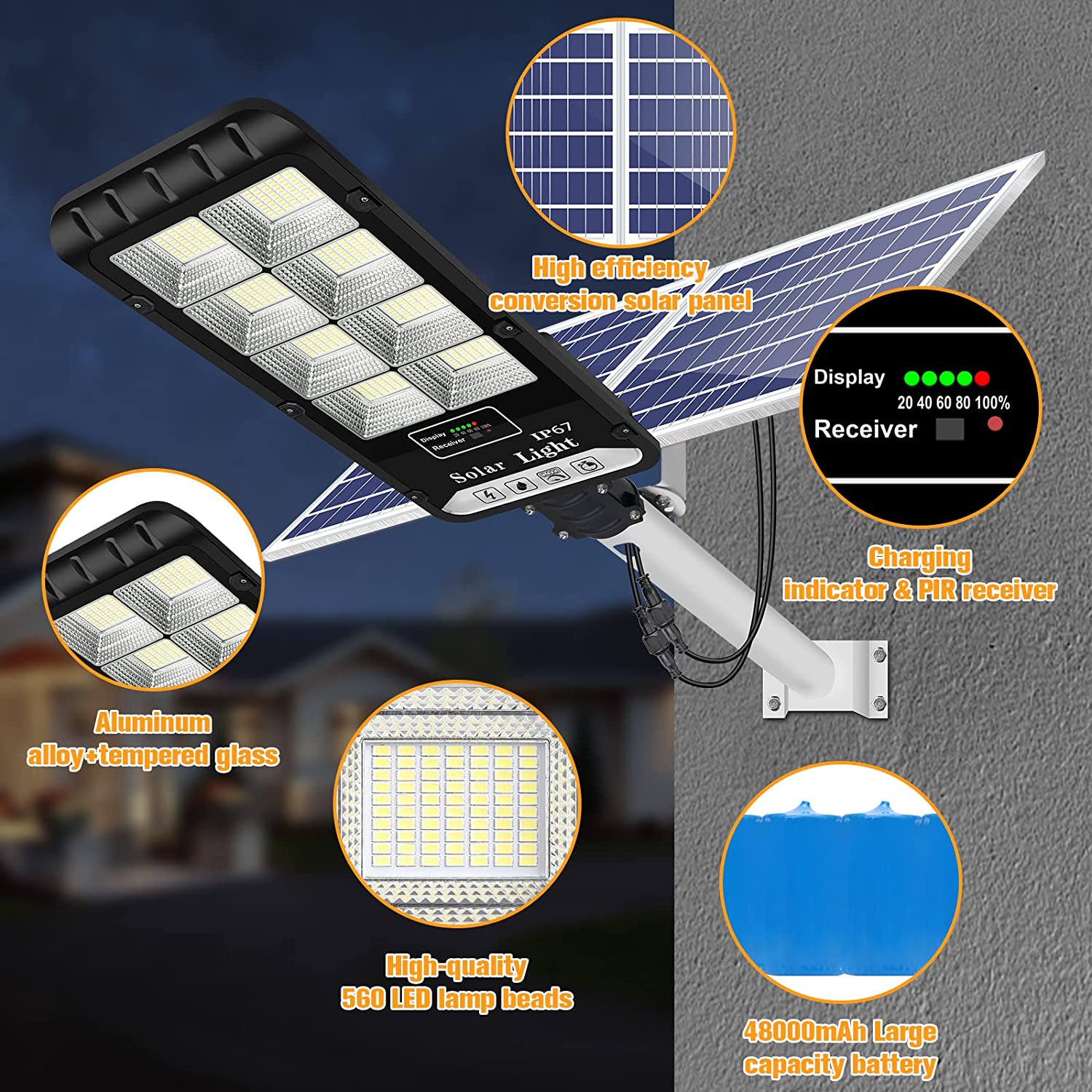 solar panel street light detail1