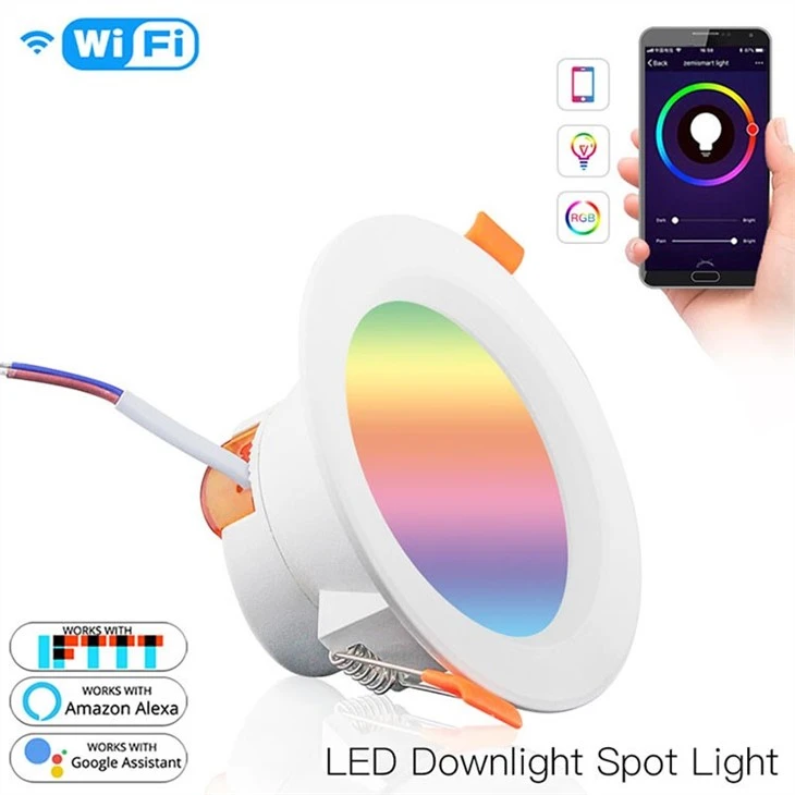 led recessed rgb color changing downlight