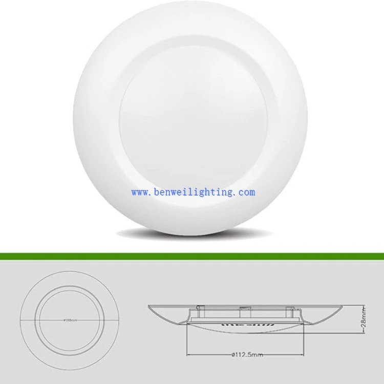 120LM/W 15W 150mm LED Down Light