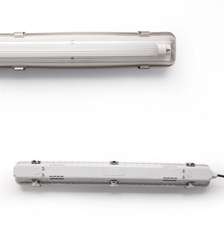 LED Tri Proof Light Waterproof Light With Double LED Tube