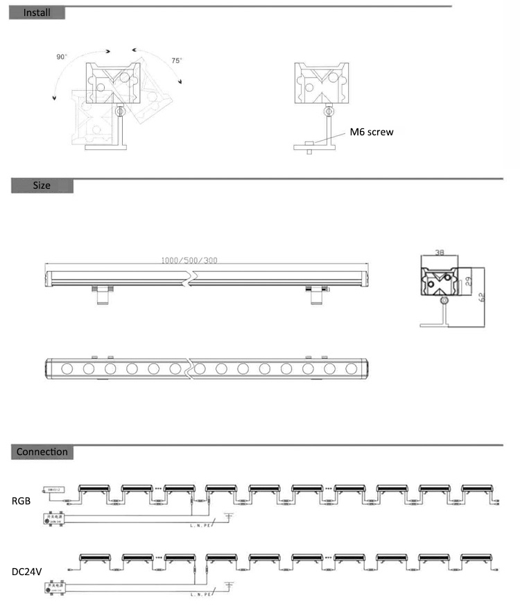 Washer light size Washer light size